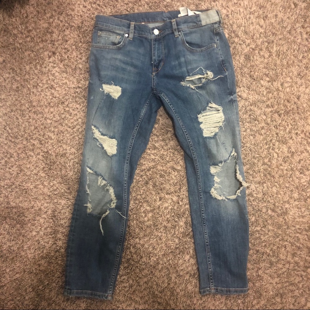 Zara ripped jeans